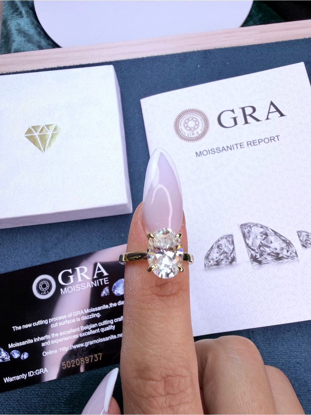 💍 Stunning 4K Mojssanite Diamond 14K Gold-Plated Ring– Brand New Arrivals!💍